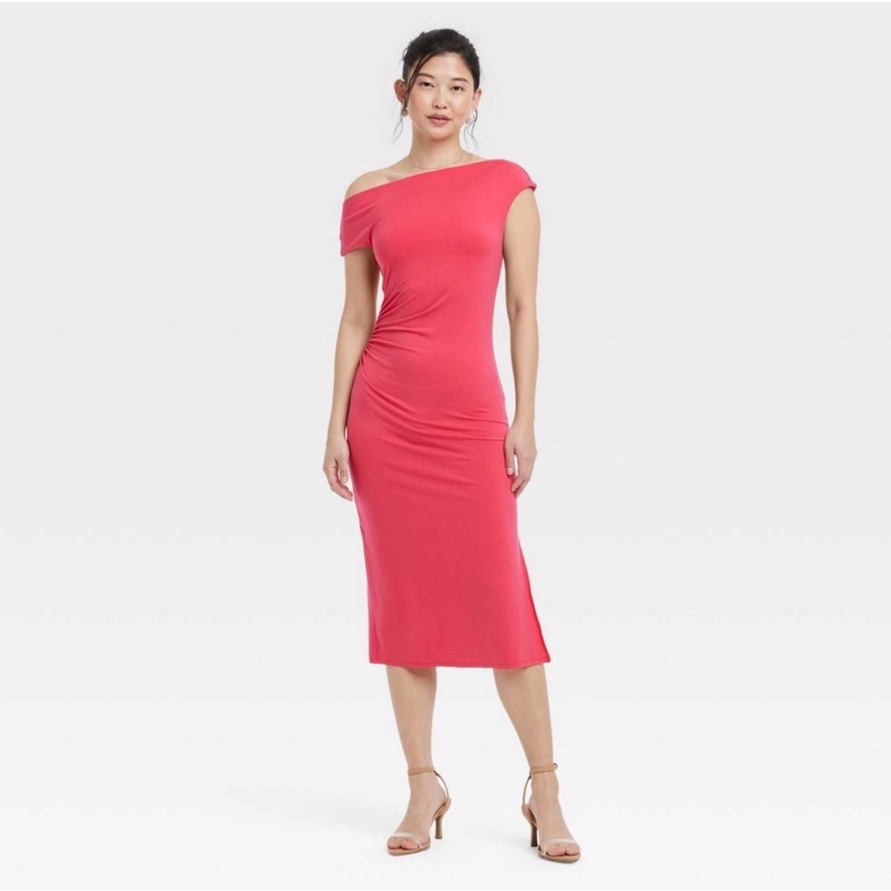 Sleeveless Knit Midi Dress from A New Day - Pink Medium (8-10) NWT